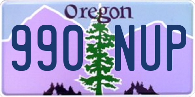 OR license plate 990NUP