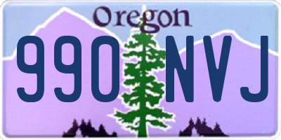 OR license plate 990NVJ