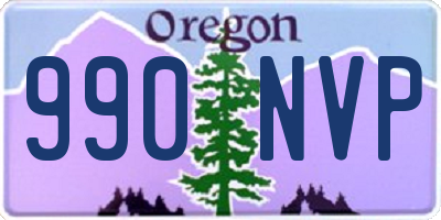 OR license plate 990NVP