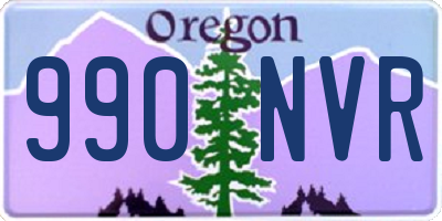 OR license plate 990NVR