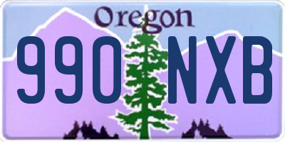 OR license plate 990NXB