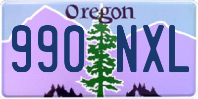 OR license plate 990NXL