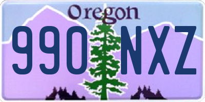 OR license plate 990NXZ