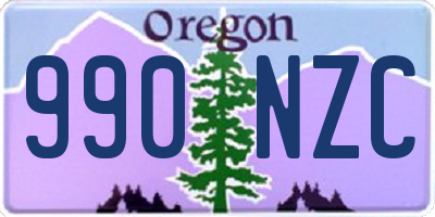OR license plate 990NZC