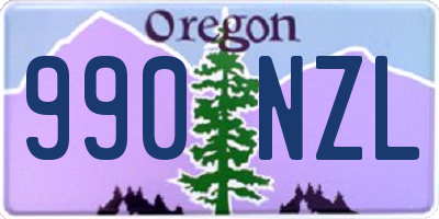 OR license plate 990NZL