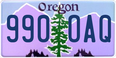 OR license plate 990OAQ