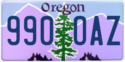 OR license plate 990OAZ