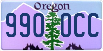 OR license plate 990OCC