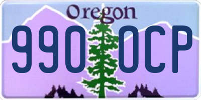 OR license plate 990OCP