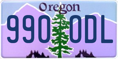 OR license plate 990ODL