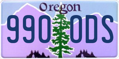 OR license plate 990ODS