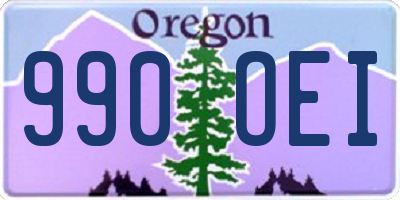OR license plate 990OEI