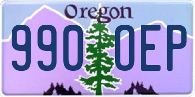 OR license plate 990OEP