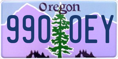 OR license plate 990OEY