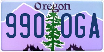 OR license plate 990OGA