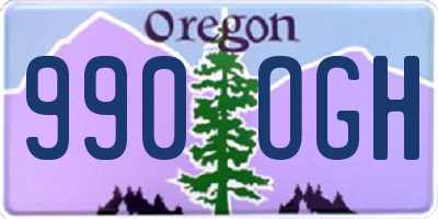 OR license plate 990OGH