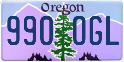 OR license plate 990OGL