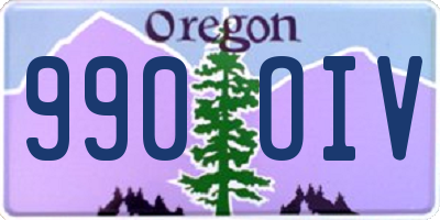OR license plate 990OIV