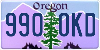 OR license plate 990OKD