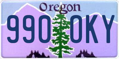 OR license plate 990OKY