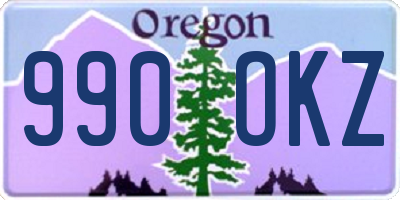 OR license plate 990OKZ