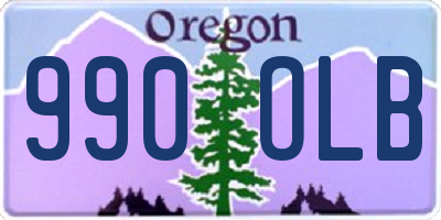 OR license plate 990OLB