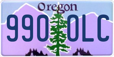 OR license plate 990OLC