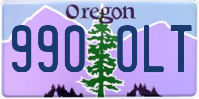 OR license plate 990OLT