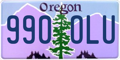 OR license plate 990OLU