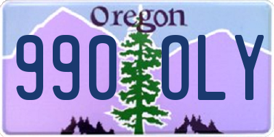 OR license plate 990OLY