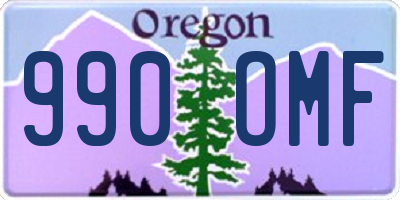 OR license plate 990OMF