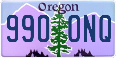 OR license plate 990ONQ