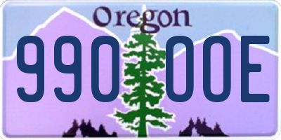 OR license plate 990OOE