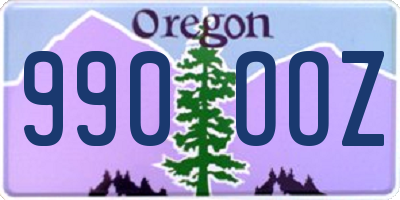 OR license plate 990OOZ