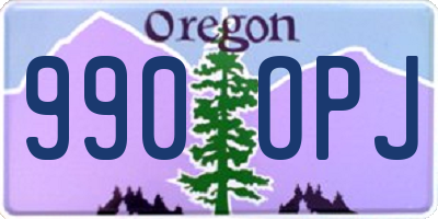 OR license plate 990OPJ