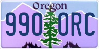 OR license plate 990ORC