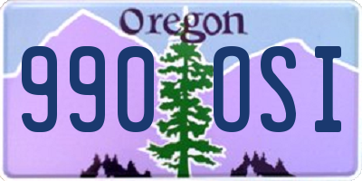 OR license plate 990OSI