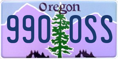 OR license plate 990OSS