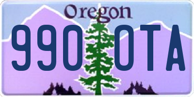 OR license plate 990OTA