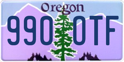 OR license plate 990OTF