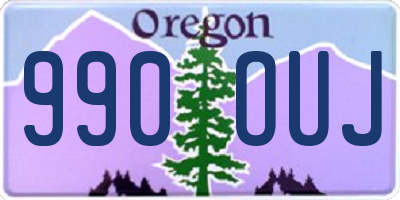 OR license plate 990OUJ