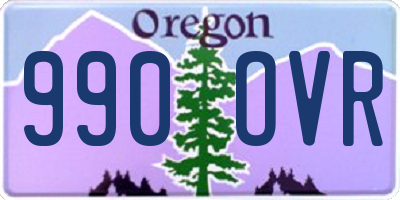 OR license plate 990OVR