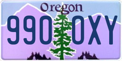 OR license plate 990OXY