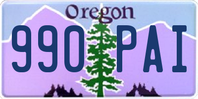OR license plate 990PAI
