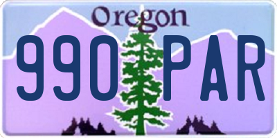 OR license plate 990PAR