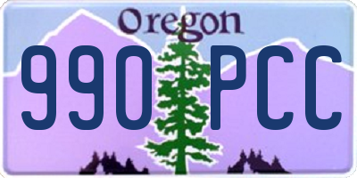 OR license plate 990PCC
