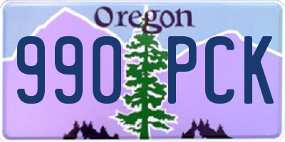 OR license plate 990PCK