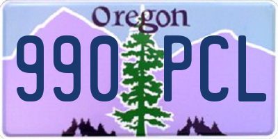 OR license plate 990PCL