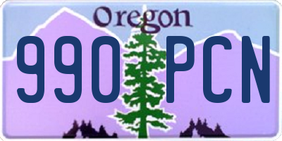 OR license plate 990PCN