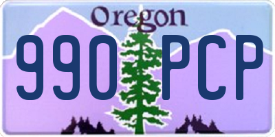 OR license plate 990PCP